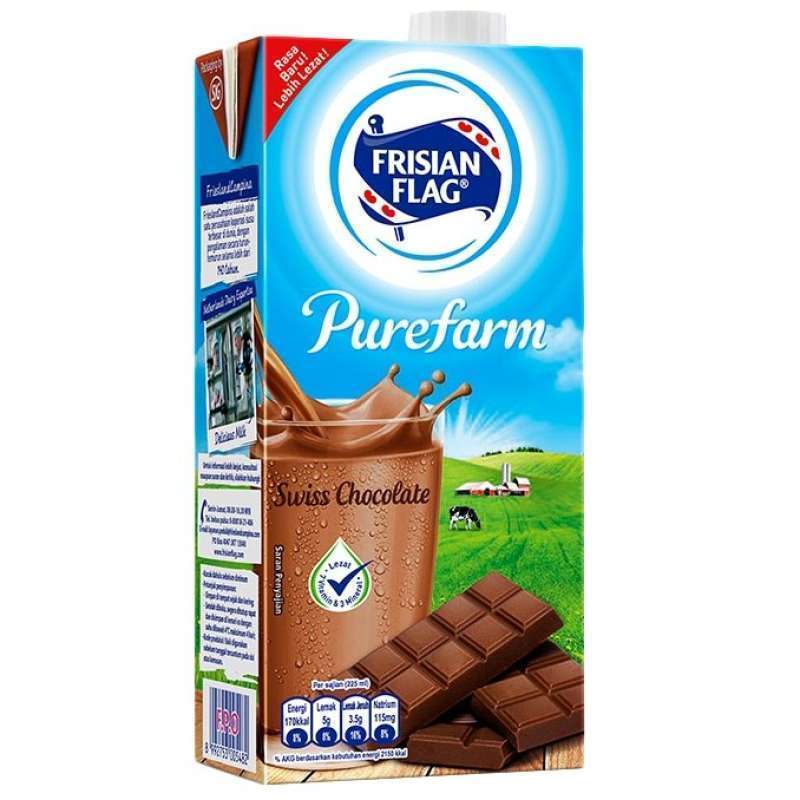 Frisian Flag Susu UHT Swiss Chocolate 946ml Susu Coklat