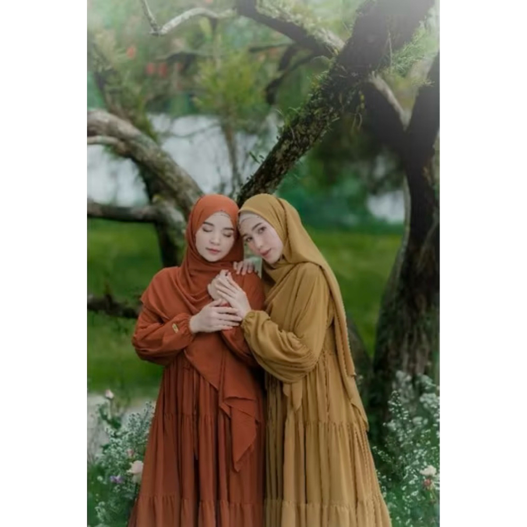 (PRELOVED) HAURA Set Dress by Gerai Aliyah | Gamis Susun Ceruti