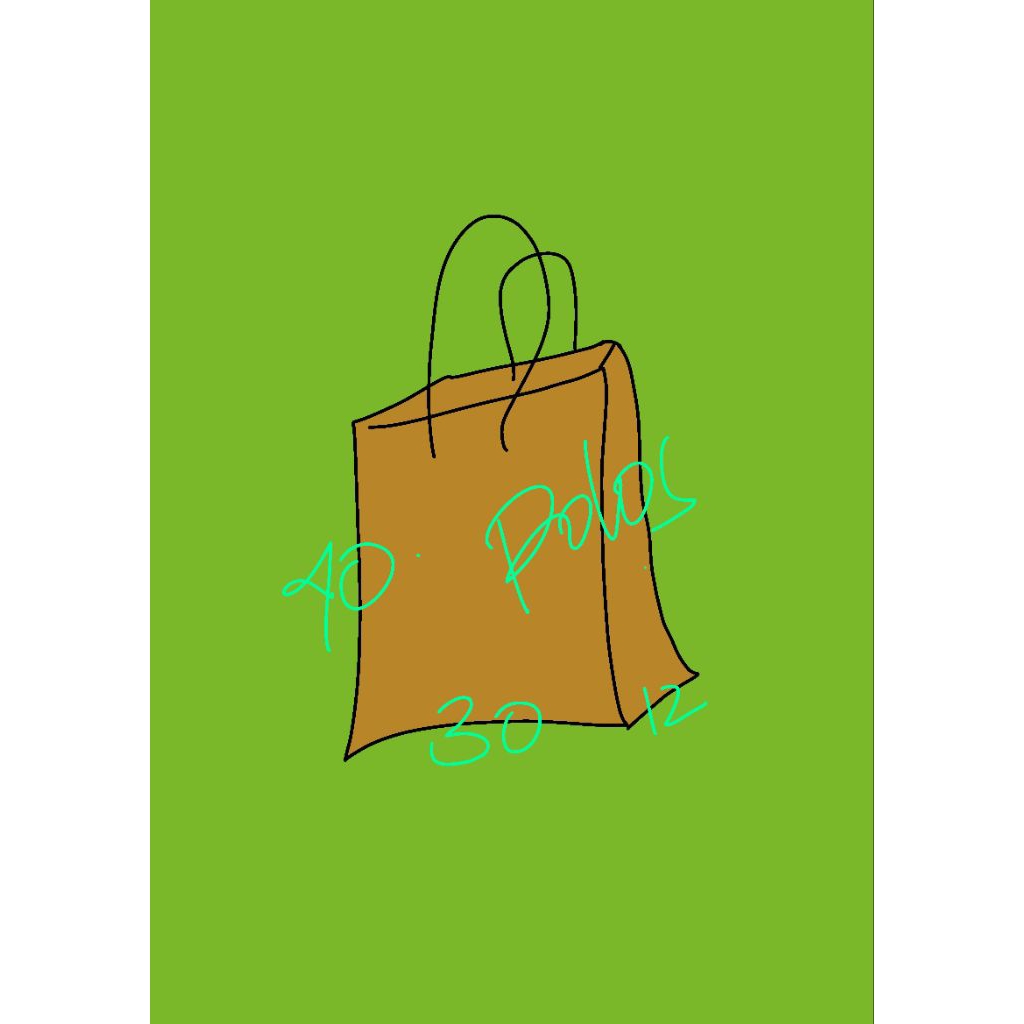 paper bag 30 x 12 x 40 coklat polos