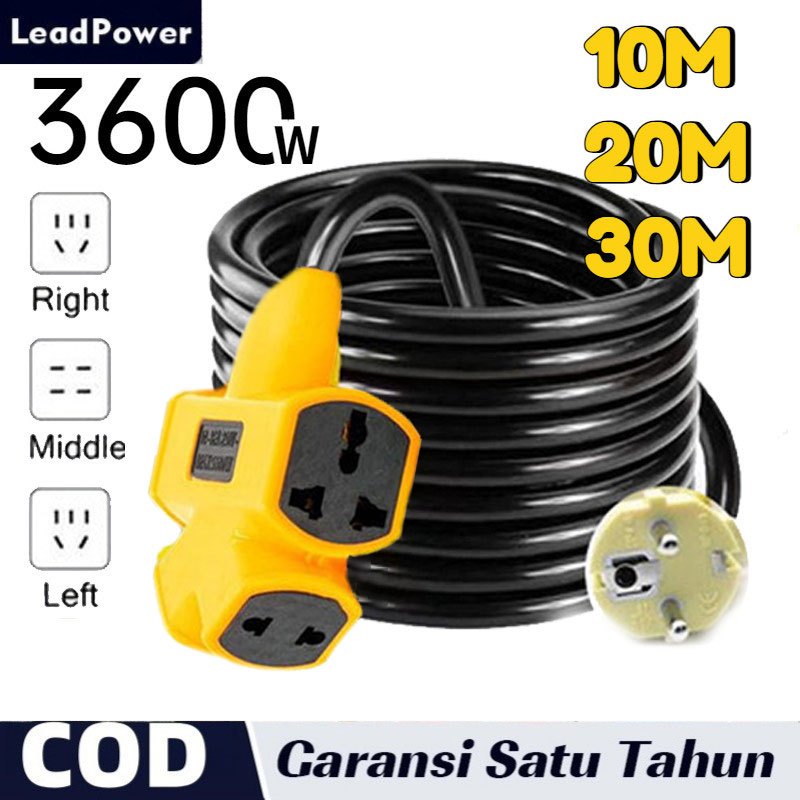 Kabel Extension Kabel Sambungan Colokan Listrik Kabel Colokan 5/10/20/30 meter Electric Vehicle Char