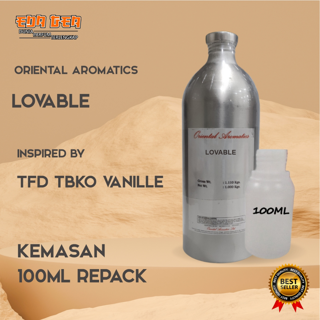 bibit parfum murni LOVABLE / TFD TBK VANILLE ORIENTAL 100ML