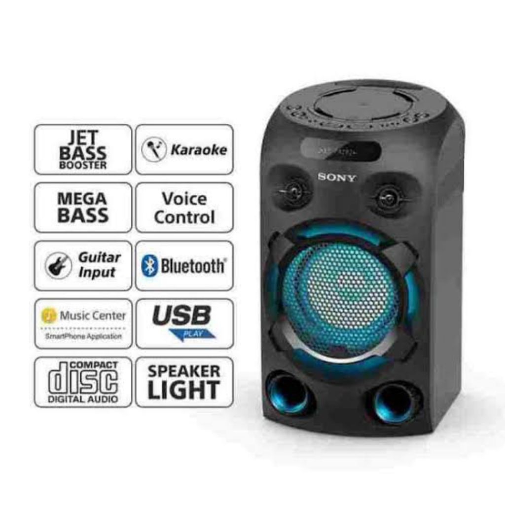 SONY MHC V02 - AUDIO PARTY SPEAKER PORTABLE KARAOKE BLUETOOTH MHCV02