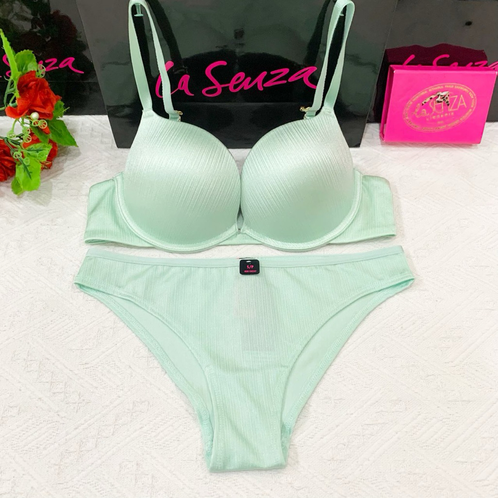 La Senza Original Bra Set Beyond Sexy Gel Push Up Size 34B/S 34C/M 60265606