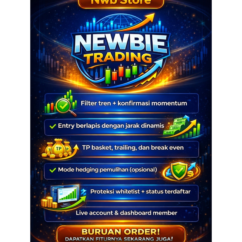Robot Forex Follow Trend XAUUSD EA Trading Otomatis – Newbie Trading