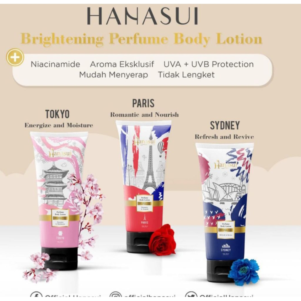 hanasui body lotion 180ml