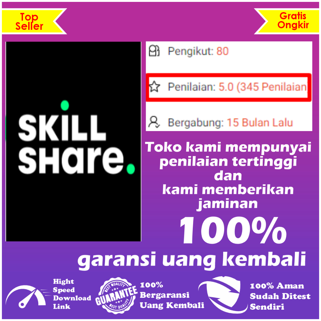 [LIFETIME] Software SkillShare Premium Skill Share FULL BERGARANSI