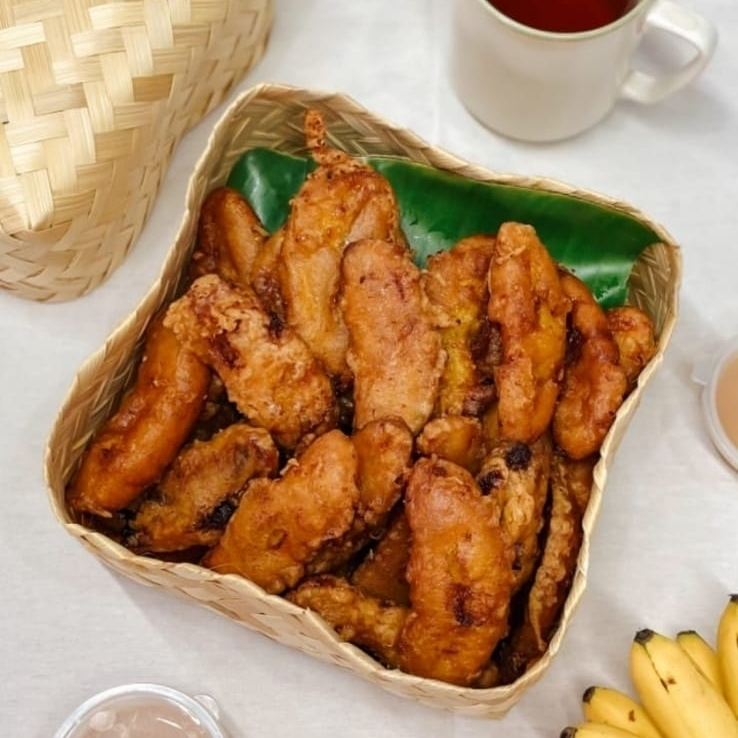 Pisang Goreng Madu TANPA Selai Kacang Isi 25 Pcs