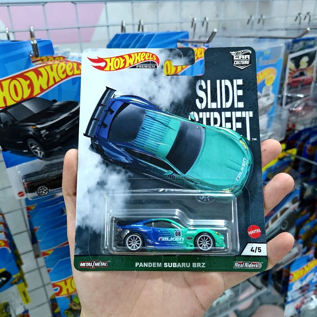 (Free Protektor) Hot Wheels Premium Pandem Subaru BRZ Falken Slide Street - Hotwheels Original Matte