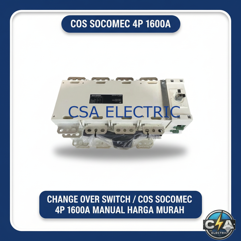 CHANGE OVER SWITCH / COS SOCOMEC 4P 1600A MANUAL HARGA MURAH