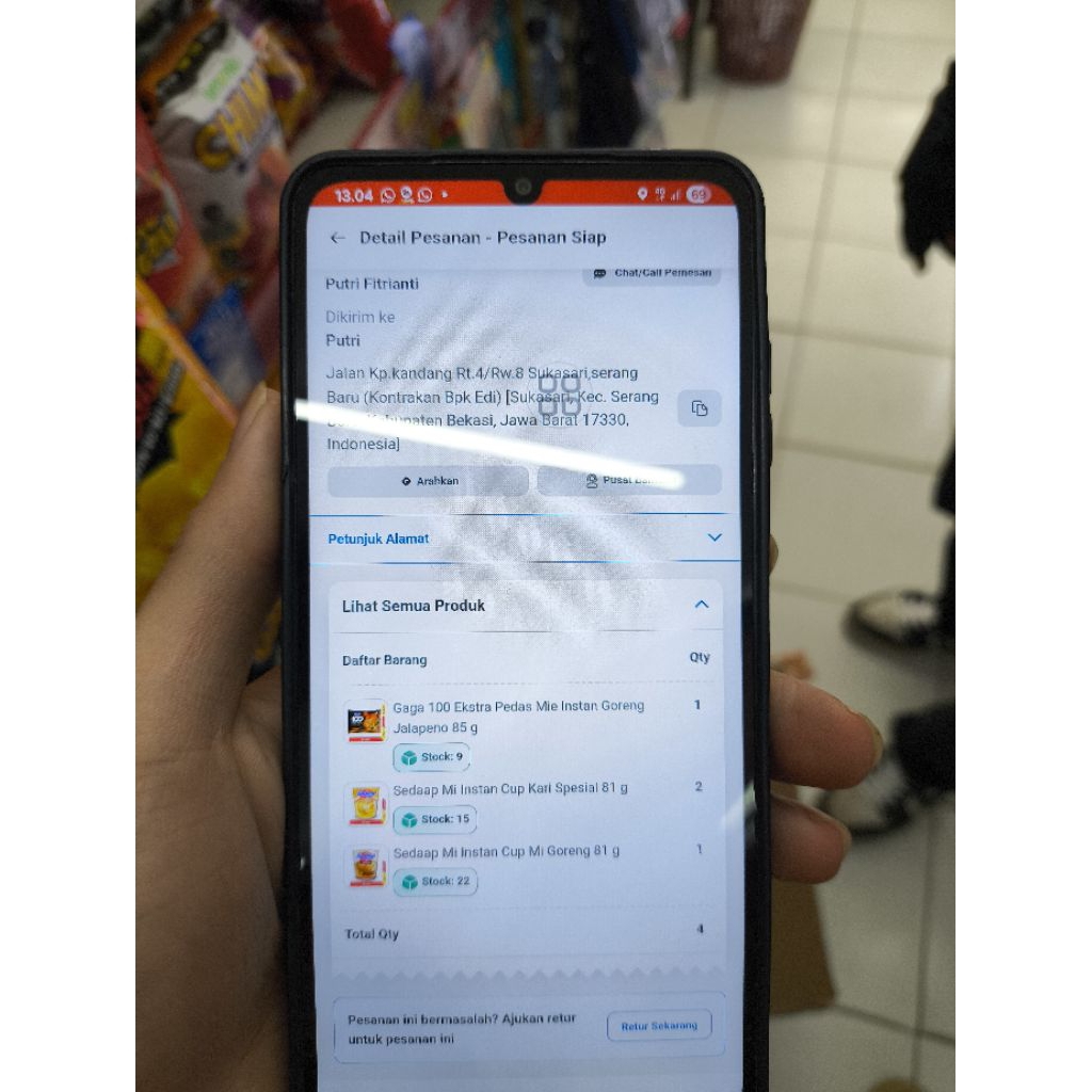Jual hp second samsung A16