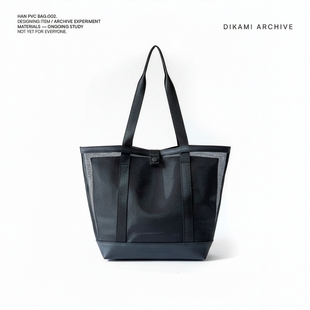 Dikami Archive - Han Bag - Transparant Black - Tote PVC Bag