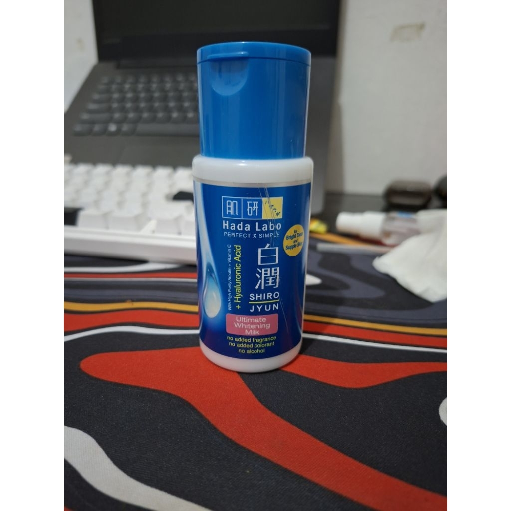 Preloved moisturizer Hadalabo Shirojyun whitening milk