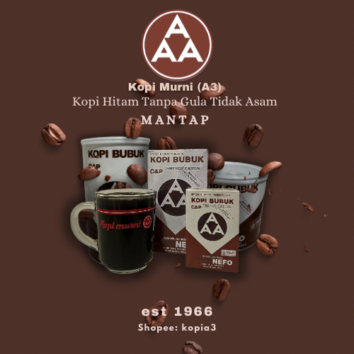 KOPI MURNI AAA NEFO PREMIUM KEMASAN 500gr - KHUSUS UNTUK KERABAT | SEJAK TAHUN 1966