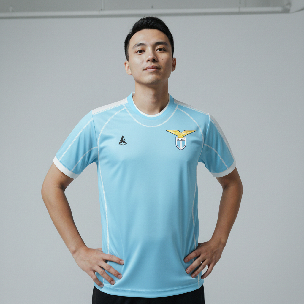 ATHLETIC SPORTWEAR - Jersey Bola Fantasy Lazio Home 2005-2006 Fullprinting Casual - Atasan