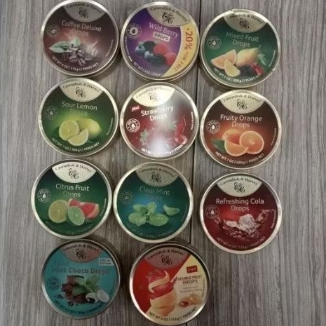 CAVENDISH &HARVEY permen IMPORT JERMAN Varian COLA /CITRUS/MINT/BERRIES/ORANGE/COFFEE/MANGO KIWI/STR