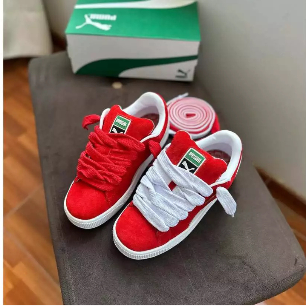 PromoSepatu Sneakers Gemuk XL Tebal Berkualitas Sepatu Sneakers Pria dan Wanita Include Box
