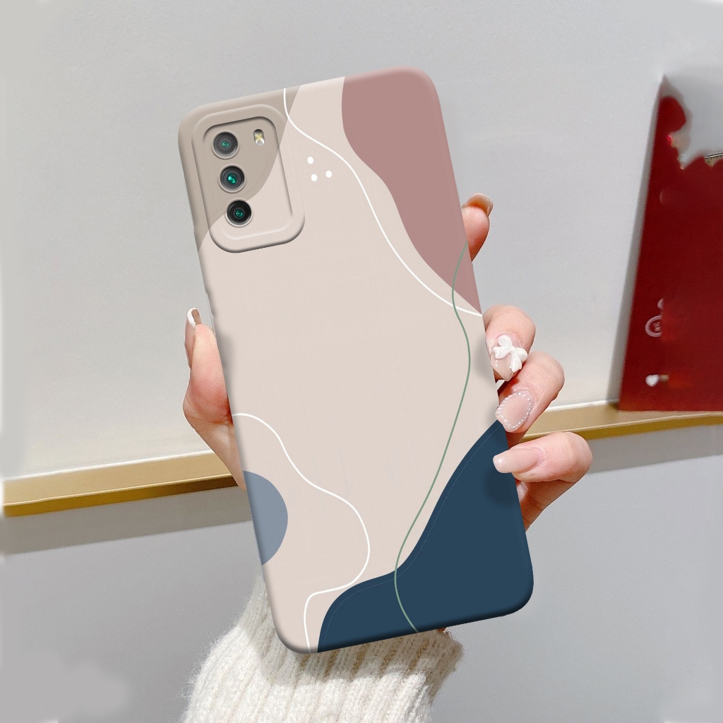 Case Xiaomi Poco M3 4G - ORORA - Casing Poco M3 - Motif case Abstrak - Softcase Poco M3 4G Pelindung