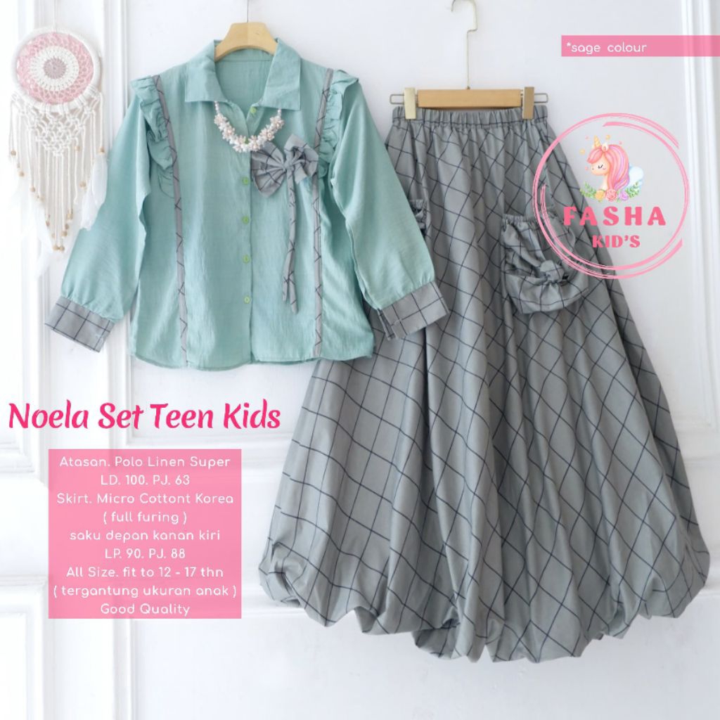 Noela Set Teen Kids By Fasha Kids