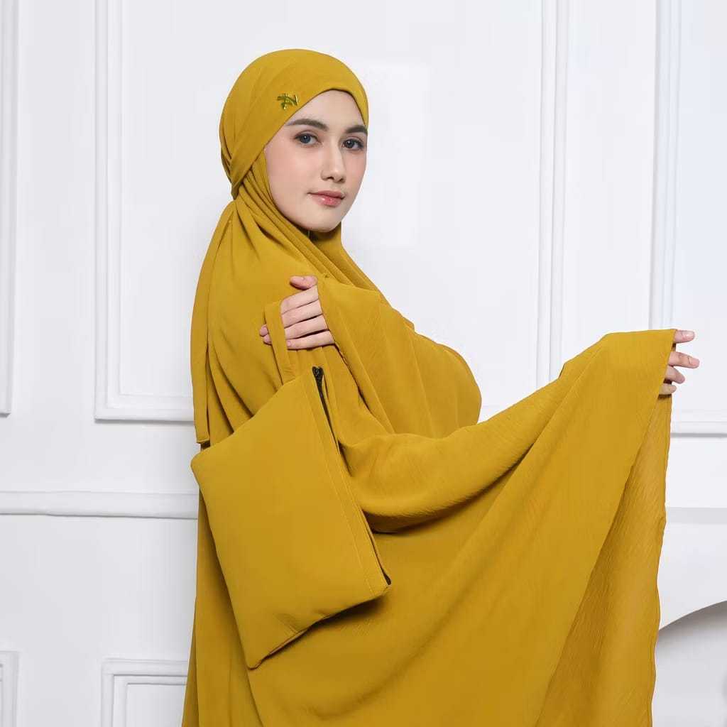 Mukena Crinkle Airflow 3in1 Jumbo Nyaman Adem Dan Anti Kusut