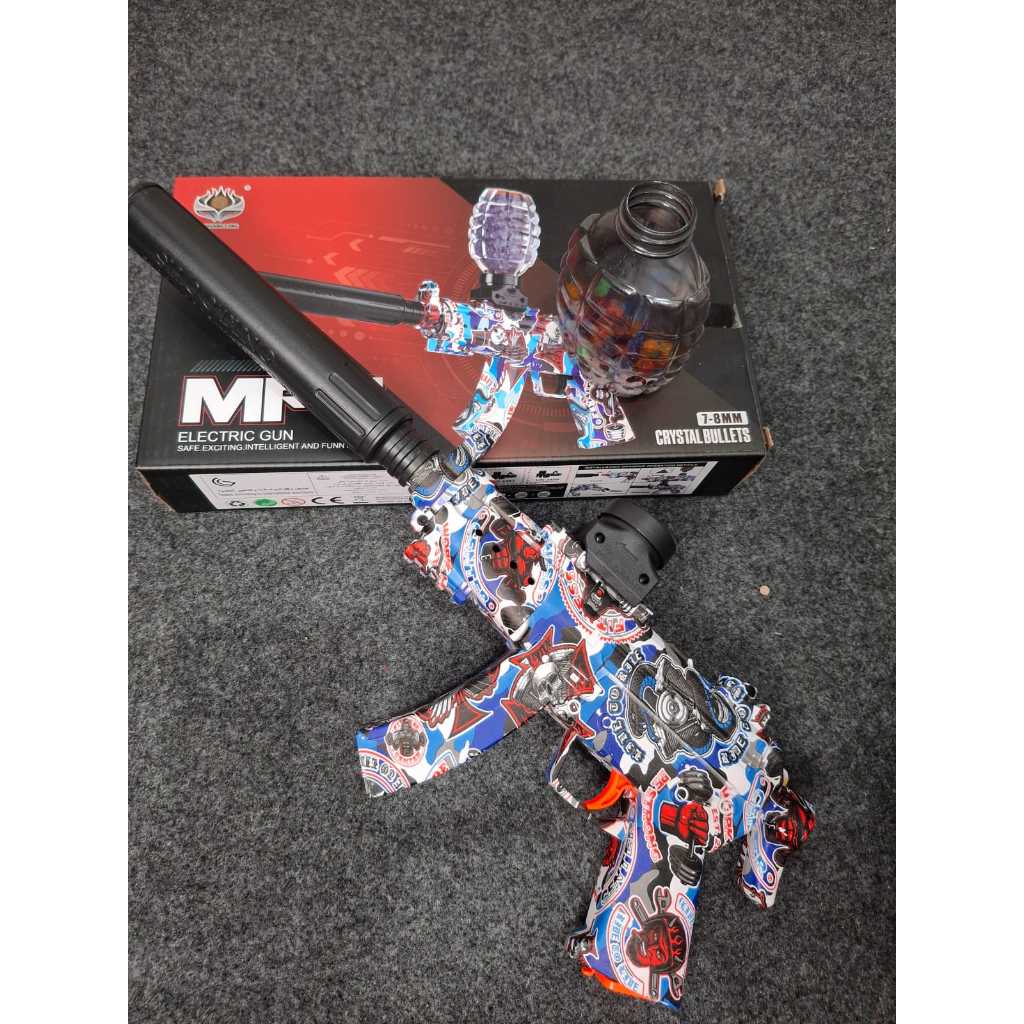 Mainan Anak Tembakan MP5 Electruc Gun Mainan Water Bubble Outdoor Seru Anak