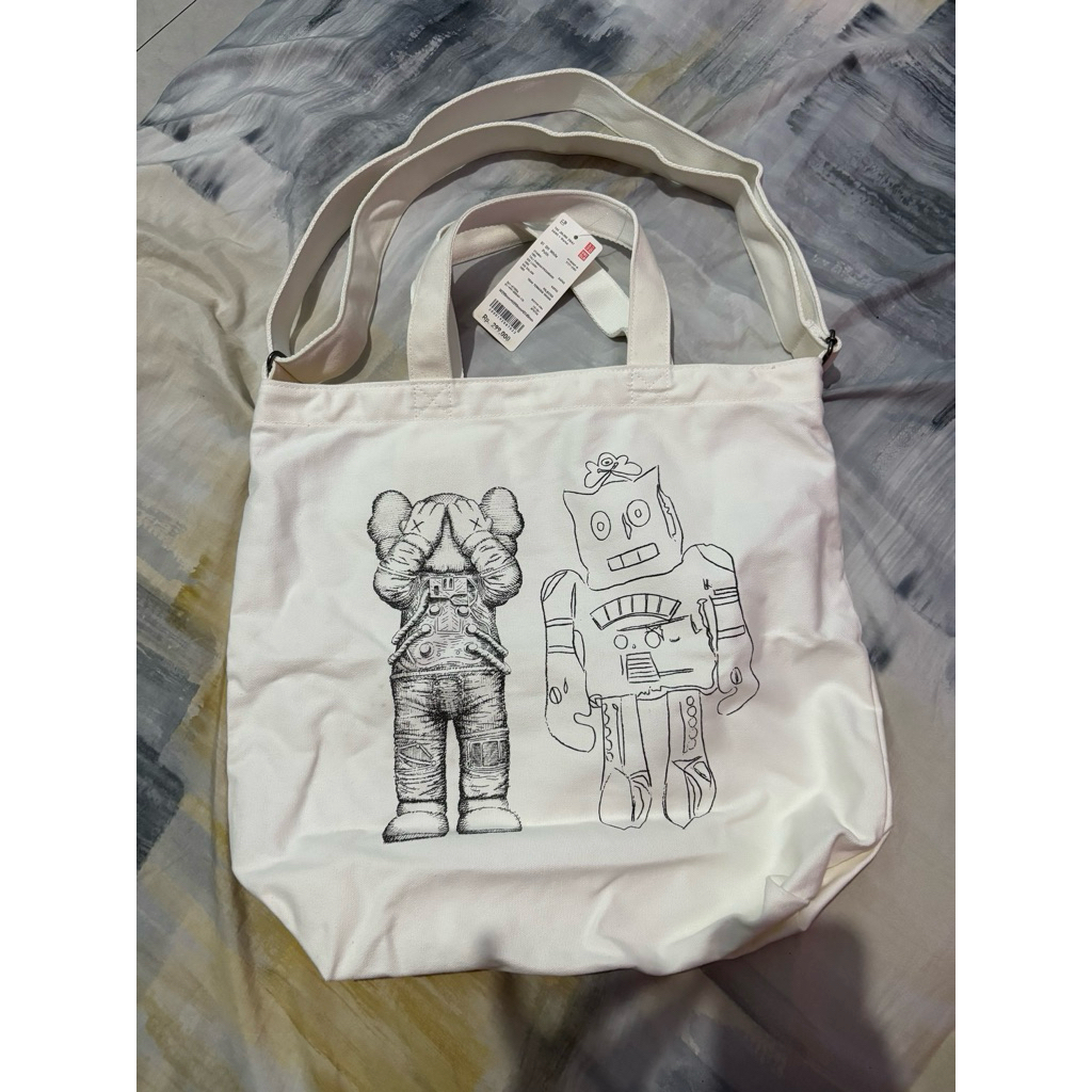 Tas Jinjing 2Way Kaws + Warhol Uniqlo original sale