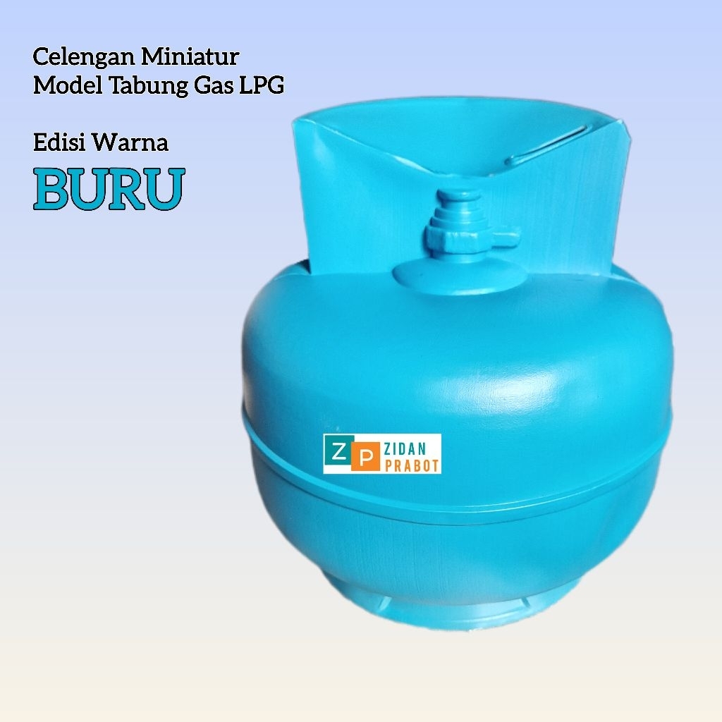 Celengan Miniatur Model Tabung Gas LPG Edisi Khusus Warna BIRU