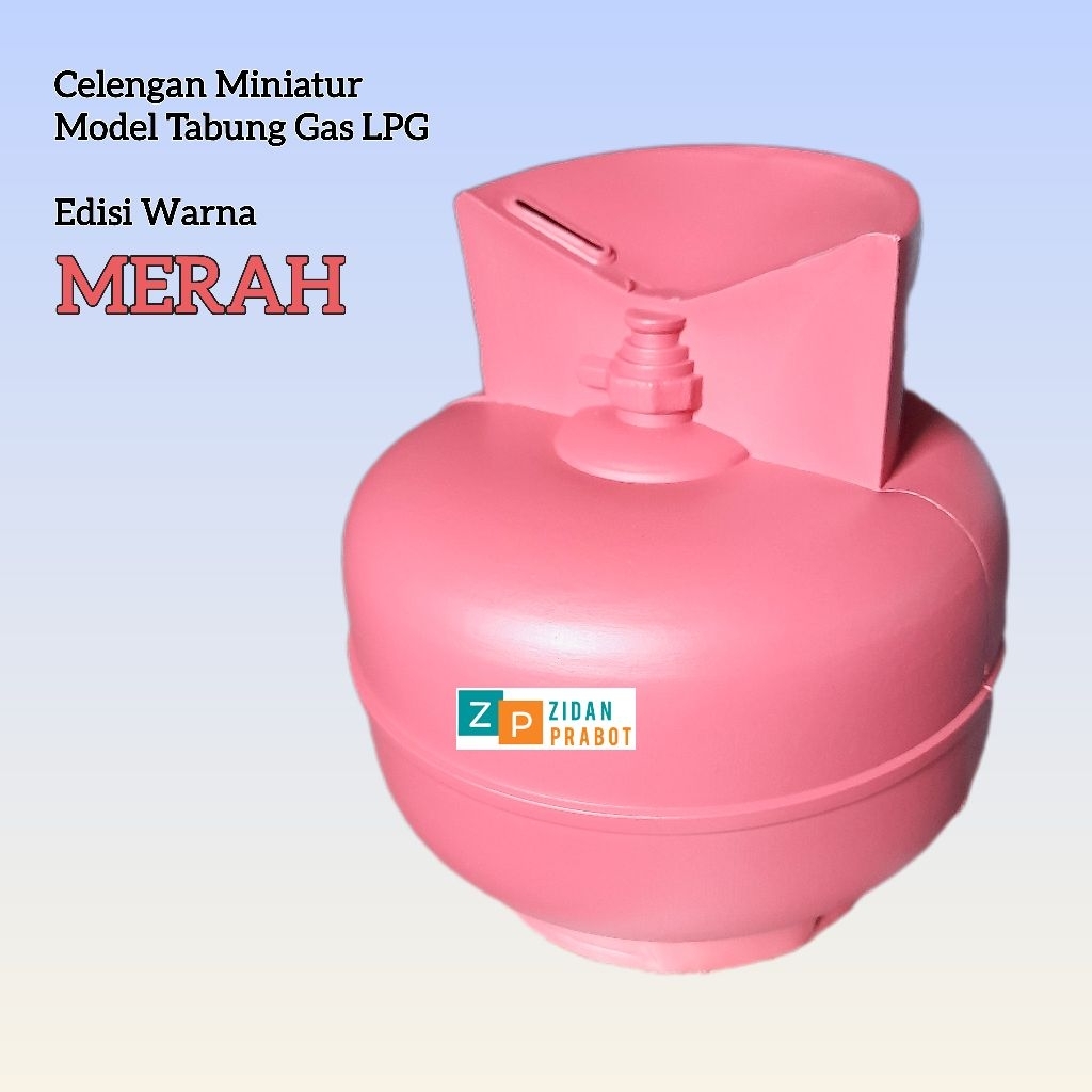 Celengan Miniatur Model Tabung Gas LPG Edisi Khusus Warna MERAH