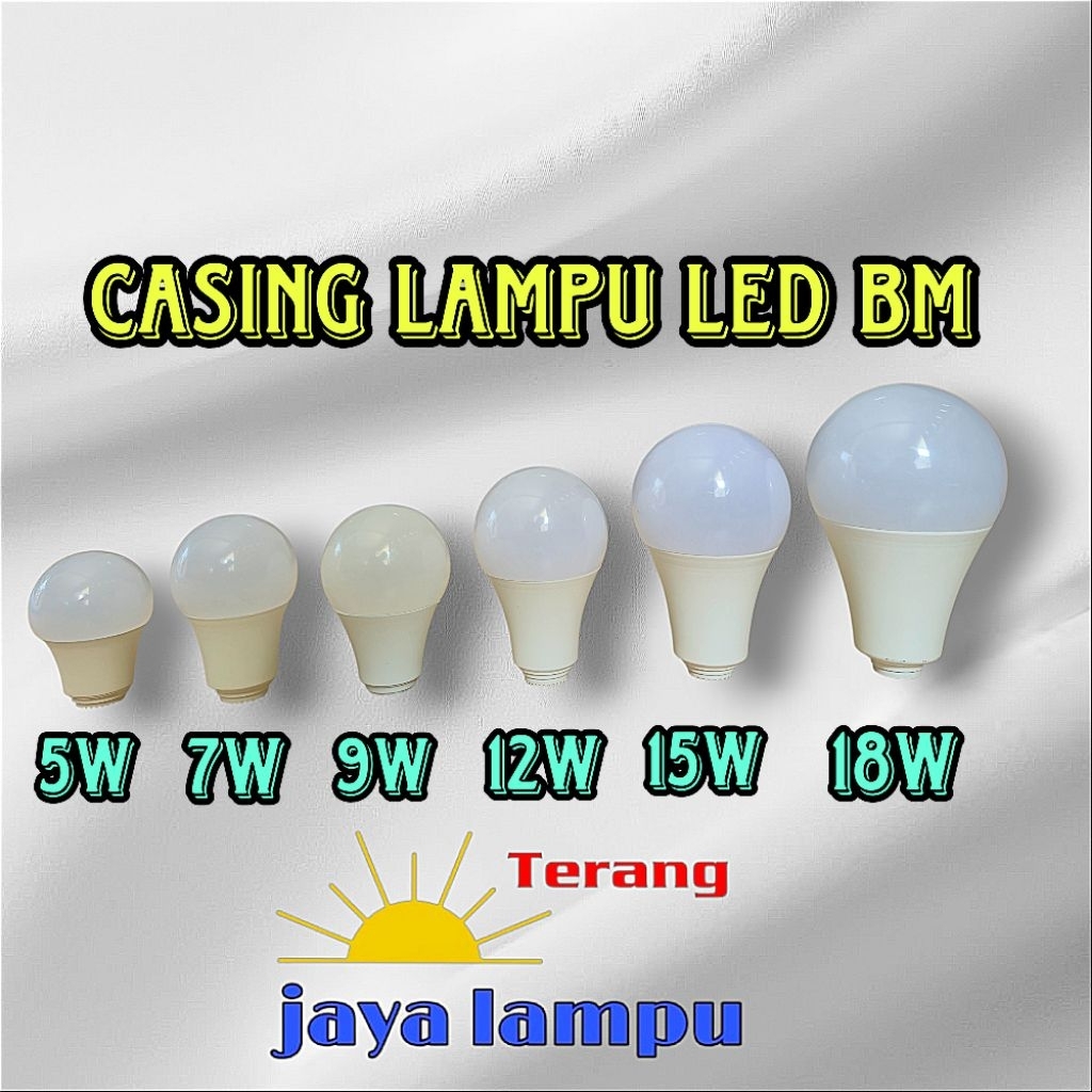 housing/casing lampu led bm 5,7,9,12,15,18w