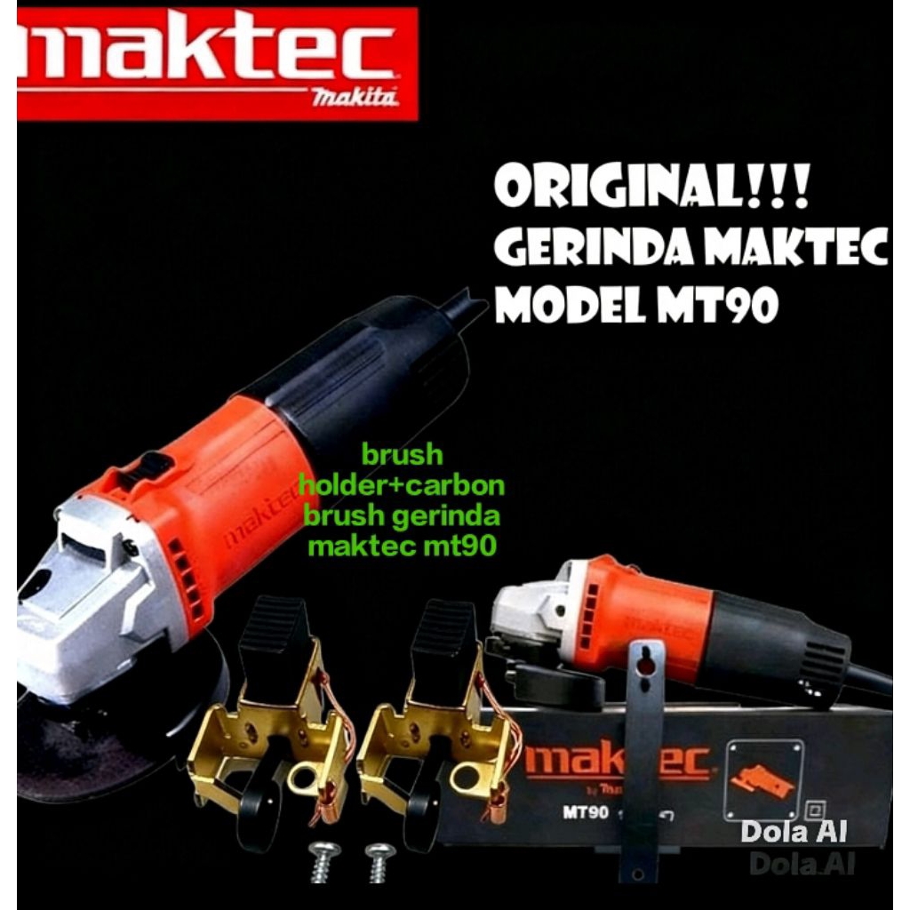 brush holder+carbon brush gerinda maktec mt90/91