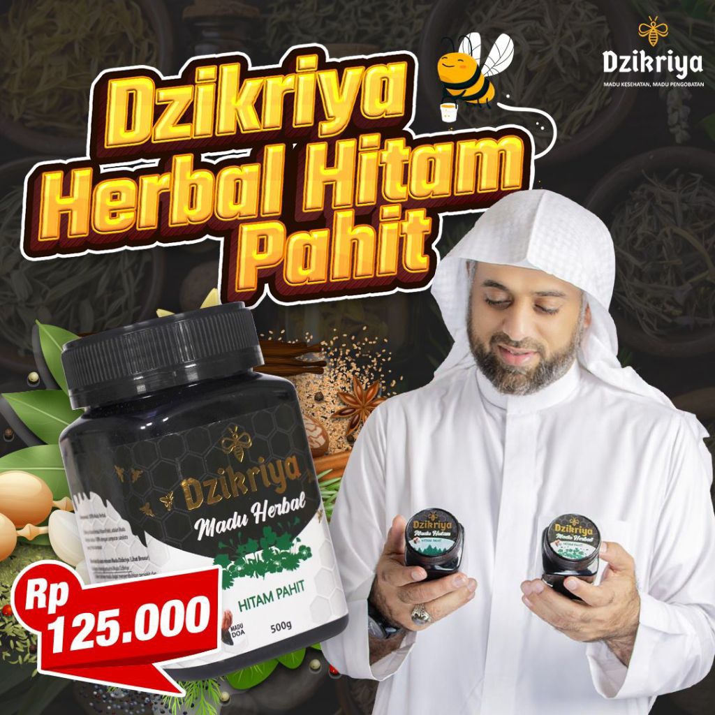 Madu Dzikriya Herbal Hitam Pahit