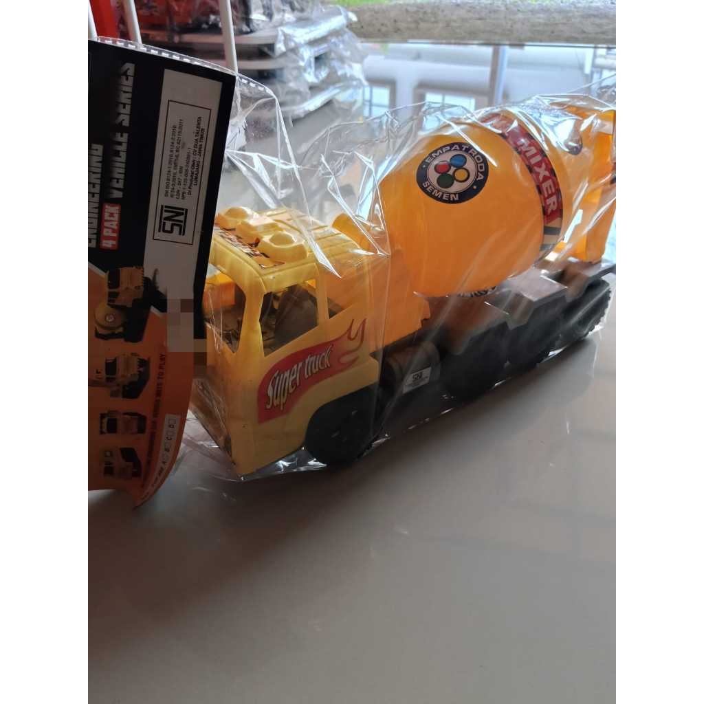 MAINAN MOBIL TRUK MOLEN TANPA BATERAI BAHAN PLASTIK TEBAL