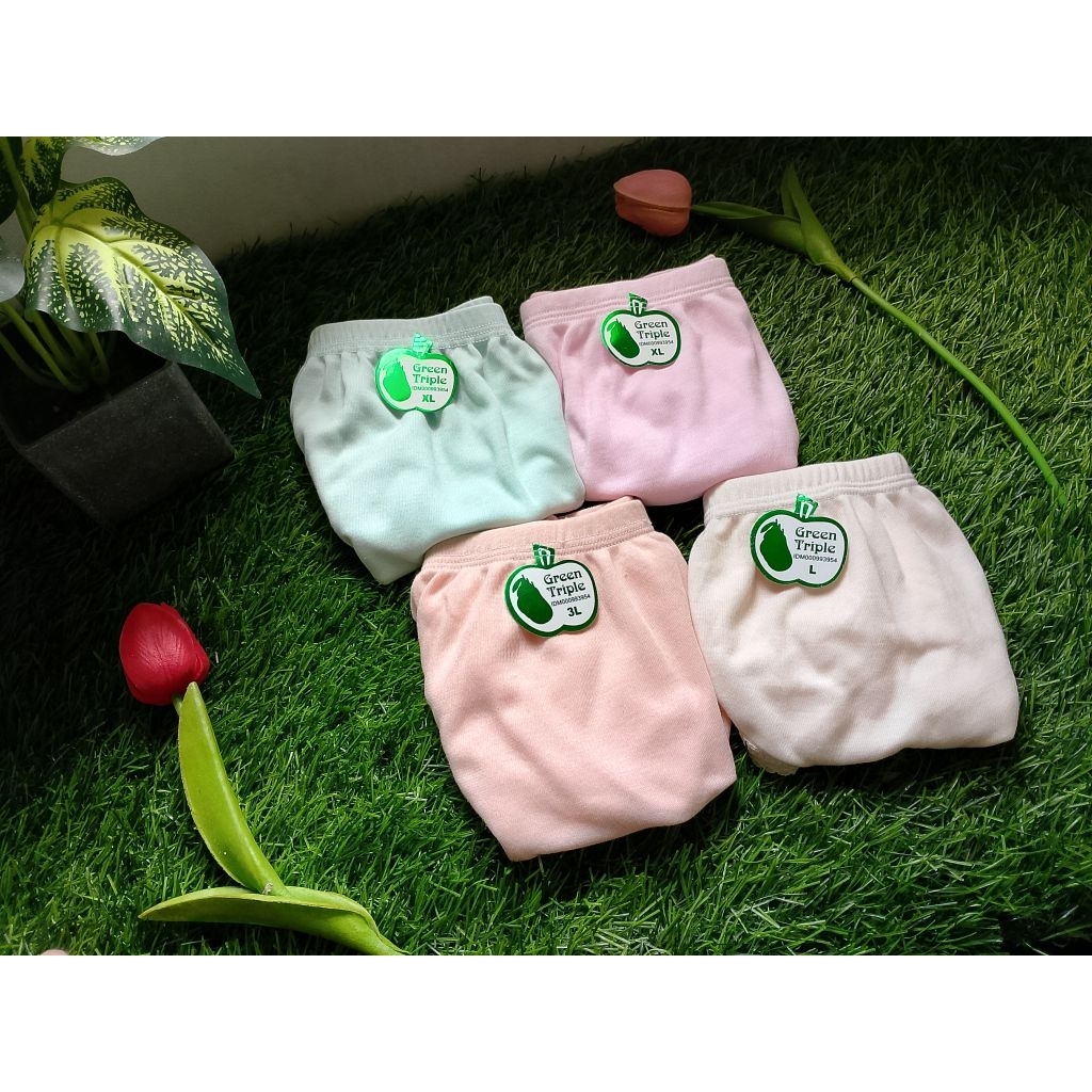 celana dalam wanita isi 12pcs/celana dalam ibu hamil-lembut,nyaman dan adem CD apple