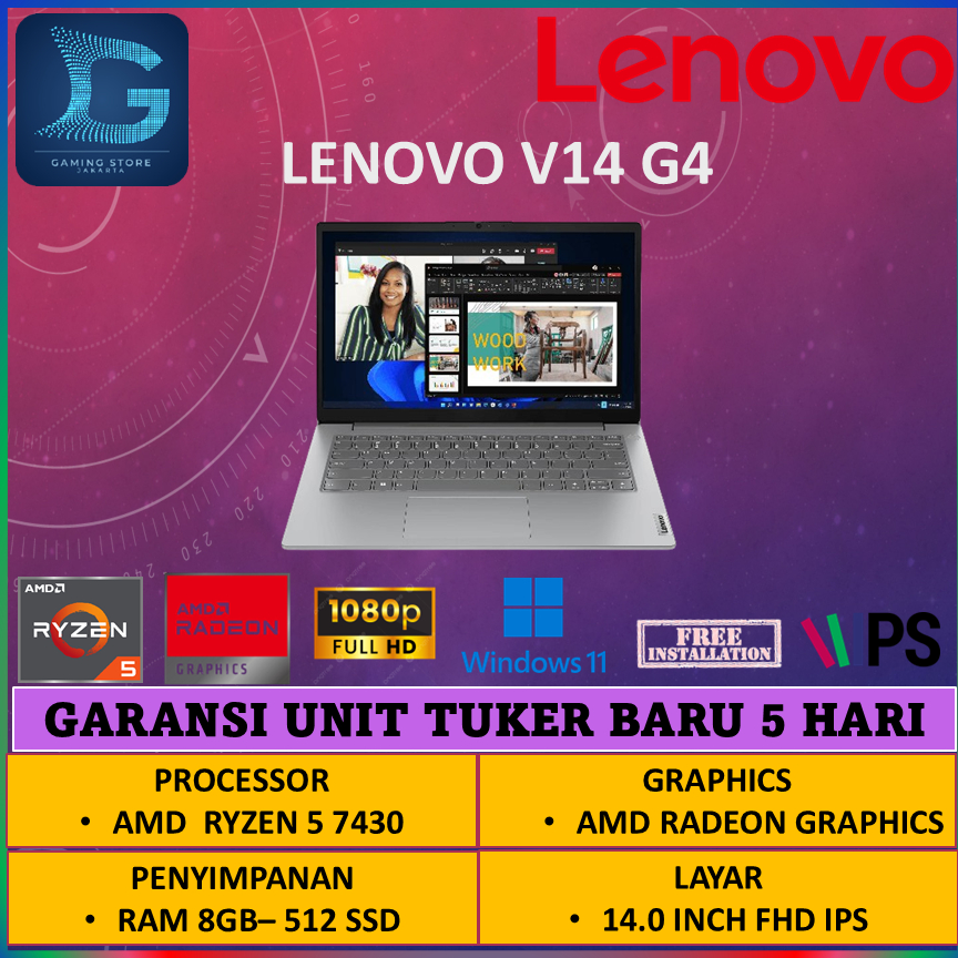 LENOVO V14 G4 RYZEN 5 7430 8GB 512GB
