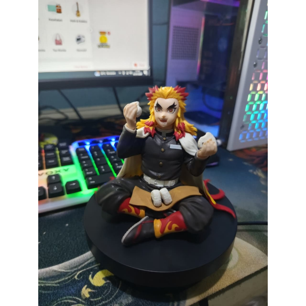 Action Figure Original Chokonose Demon Slayer KNY Hashira Rengoku Kyojuro Onigiri Series BIB