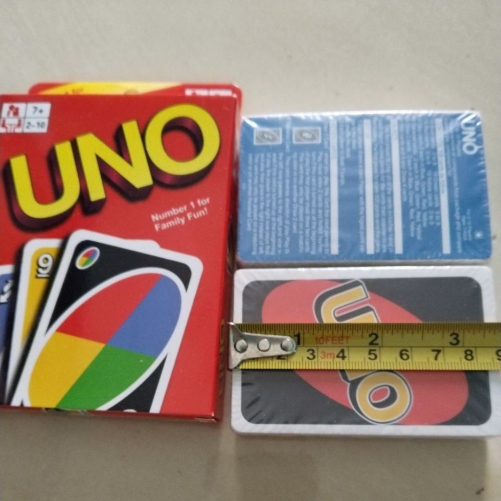 UNO MERAH DAN UNGU KARTU EDUKASI ANAK MAINAN KELUARGA UNO JUMBO