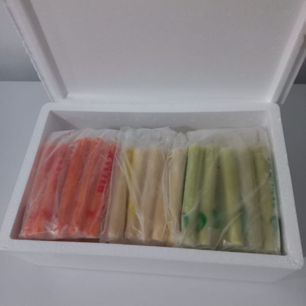 Es Lilin Super Top Kemasan Box Styrofoam isi :