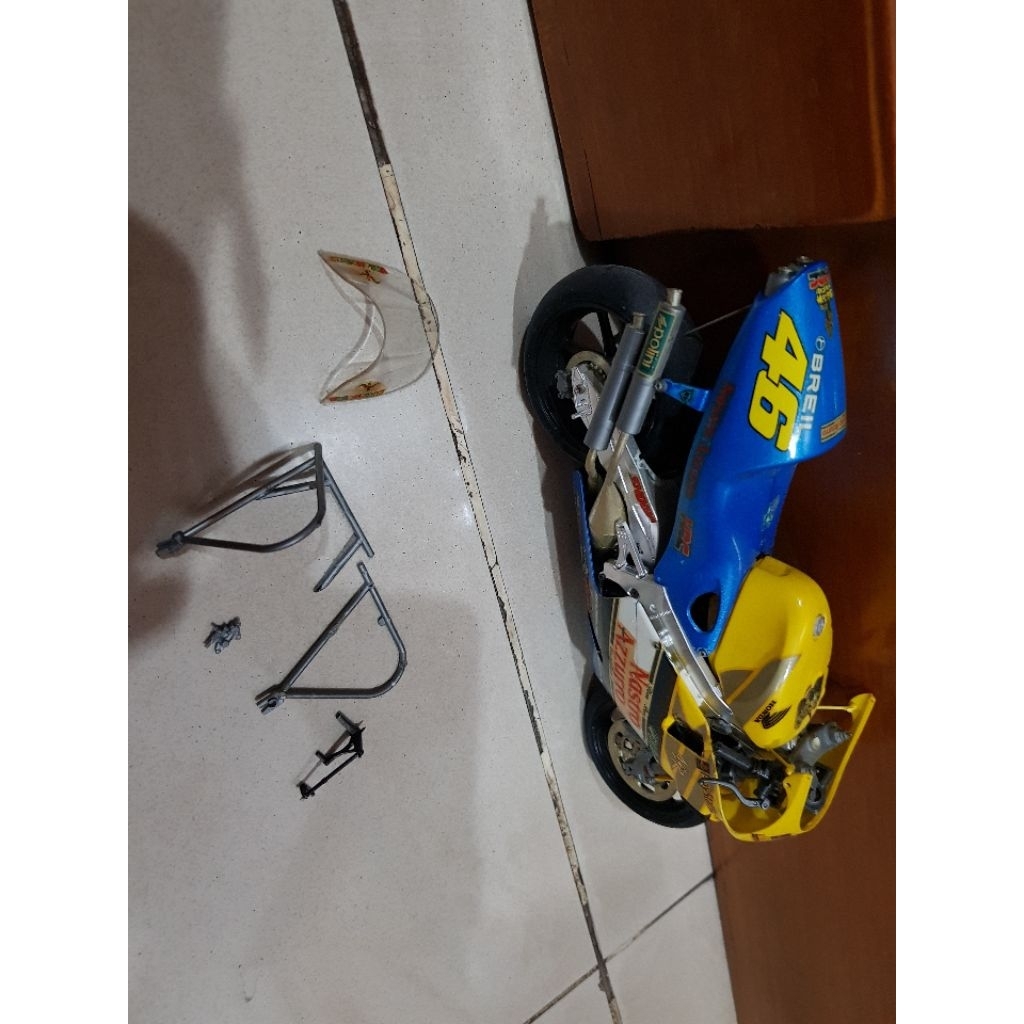 tamiya nsr 500 nastro azzuro model kit 1/12 valentino rossi hrg 200rbpas ambil di buaran kondisi apa