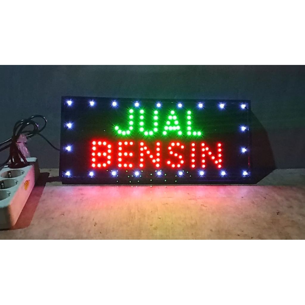 papan lampu LED jual bensin