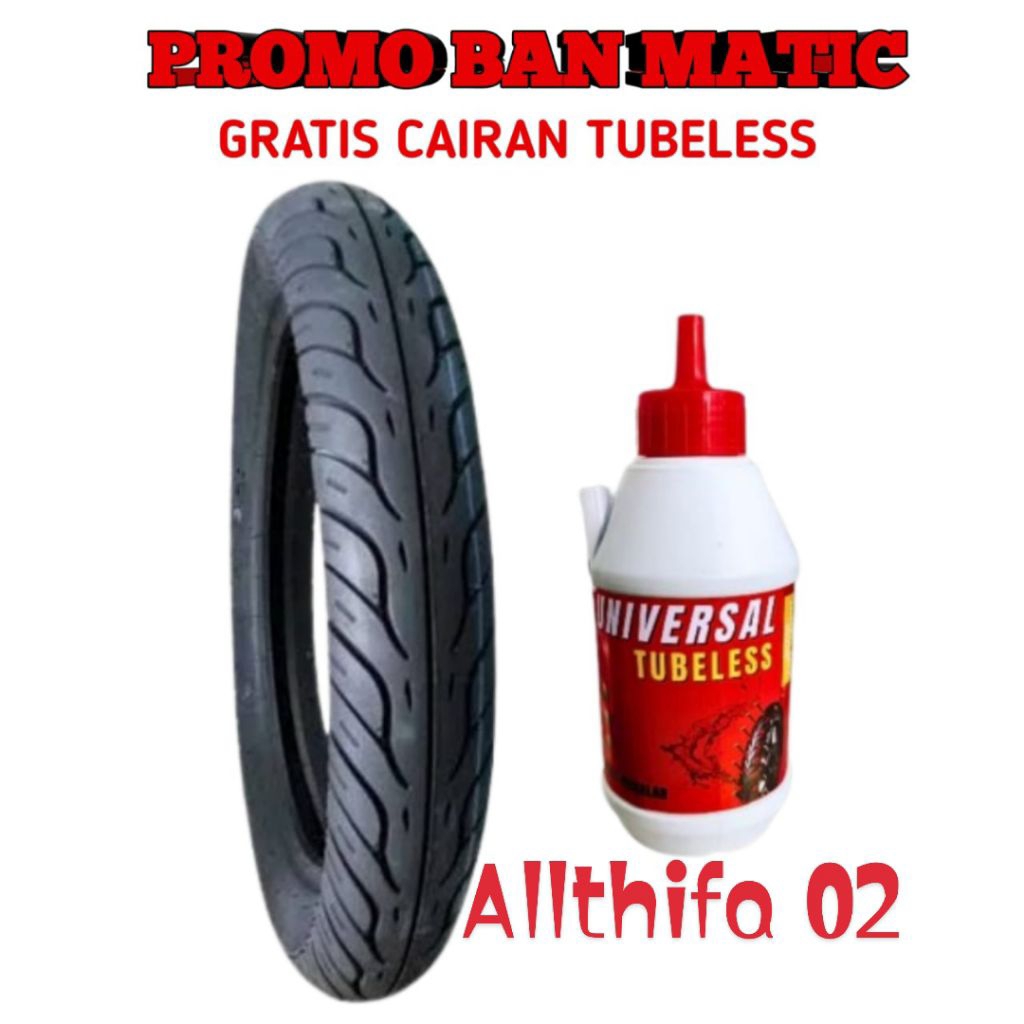 Ban 80/90-14 + cairan tubless