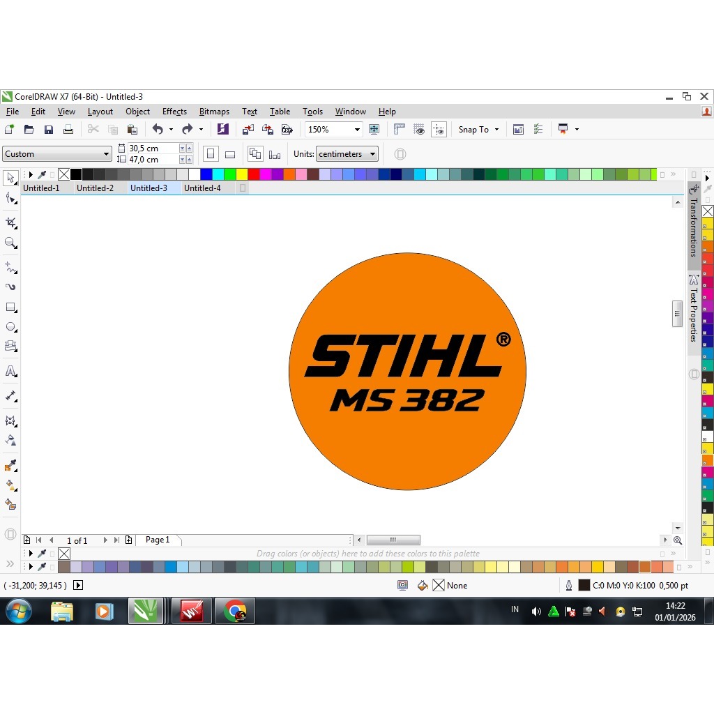 STIKER PRINT STHIL MS 382