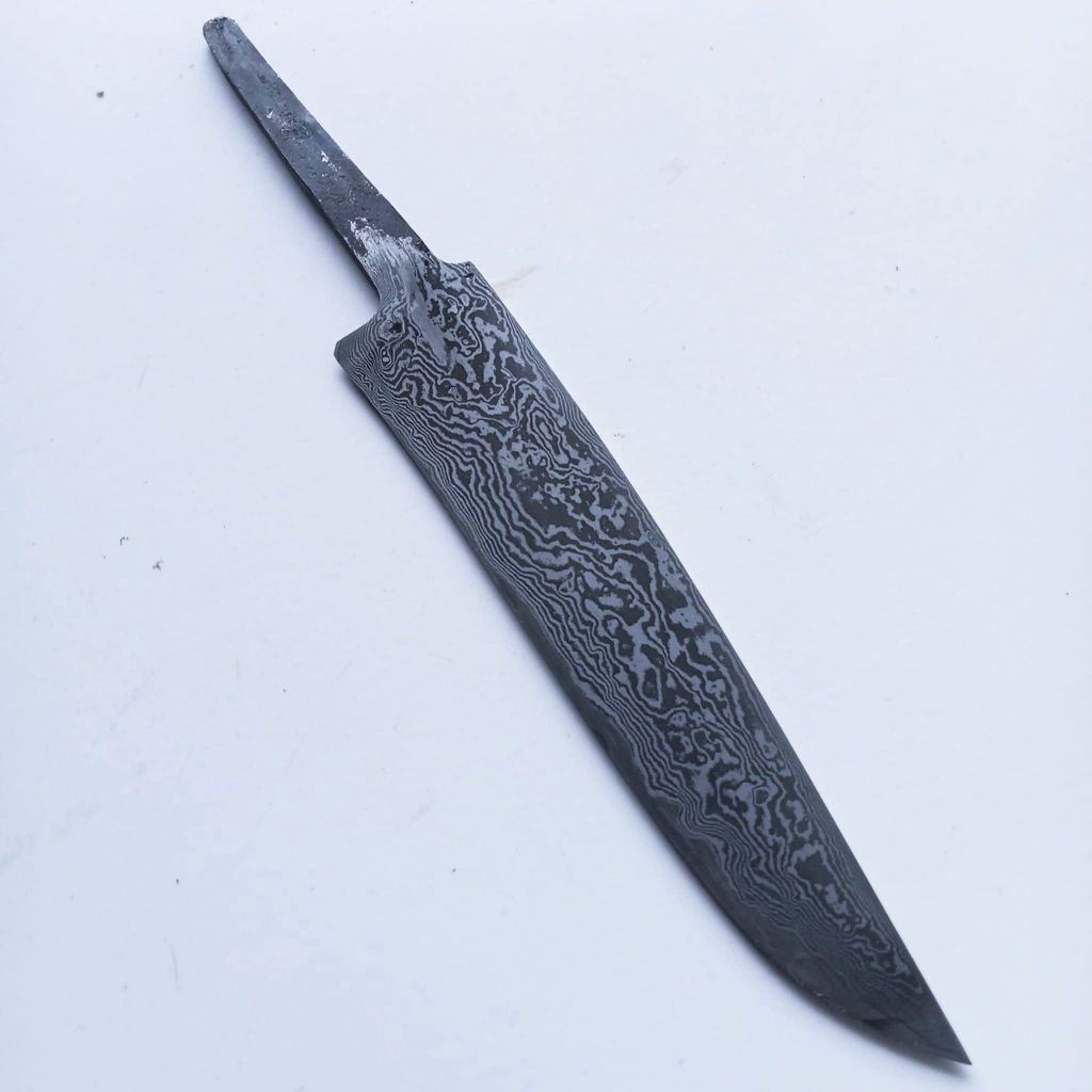 Blank Pisau Pamor Damaskus / Balikmipih