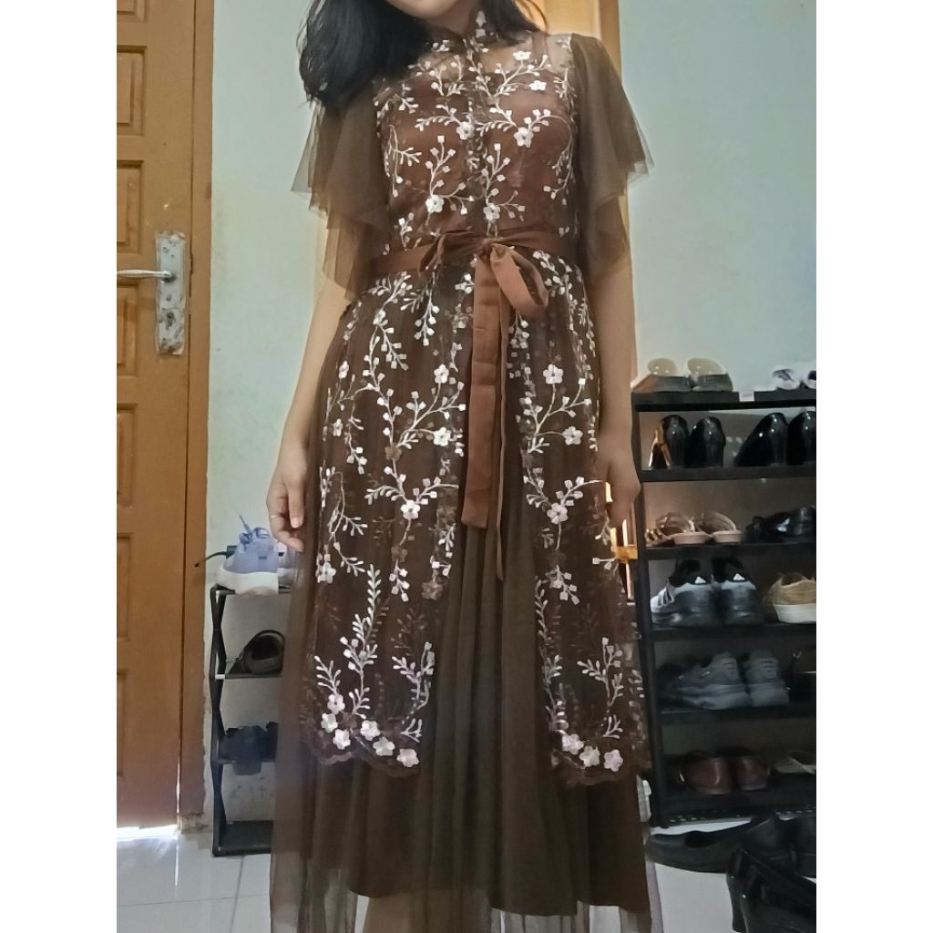 Ravienna Dress Mahogany by MISSNOMI