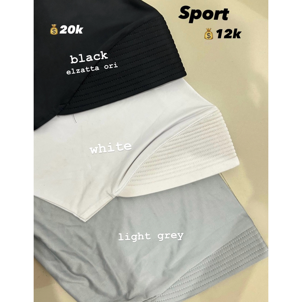 Preloved Murah Berkualitas - Kerudung Sport Panjang & Pendek