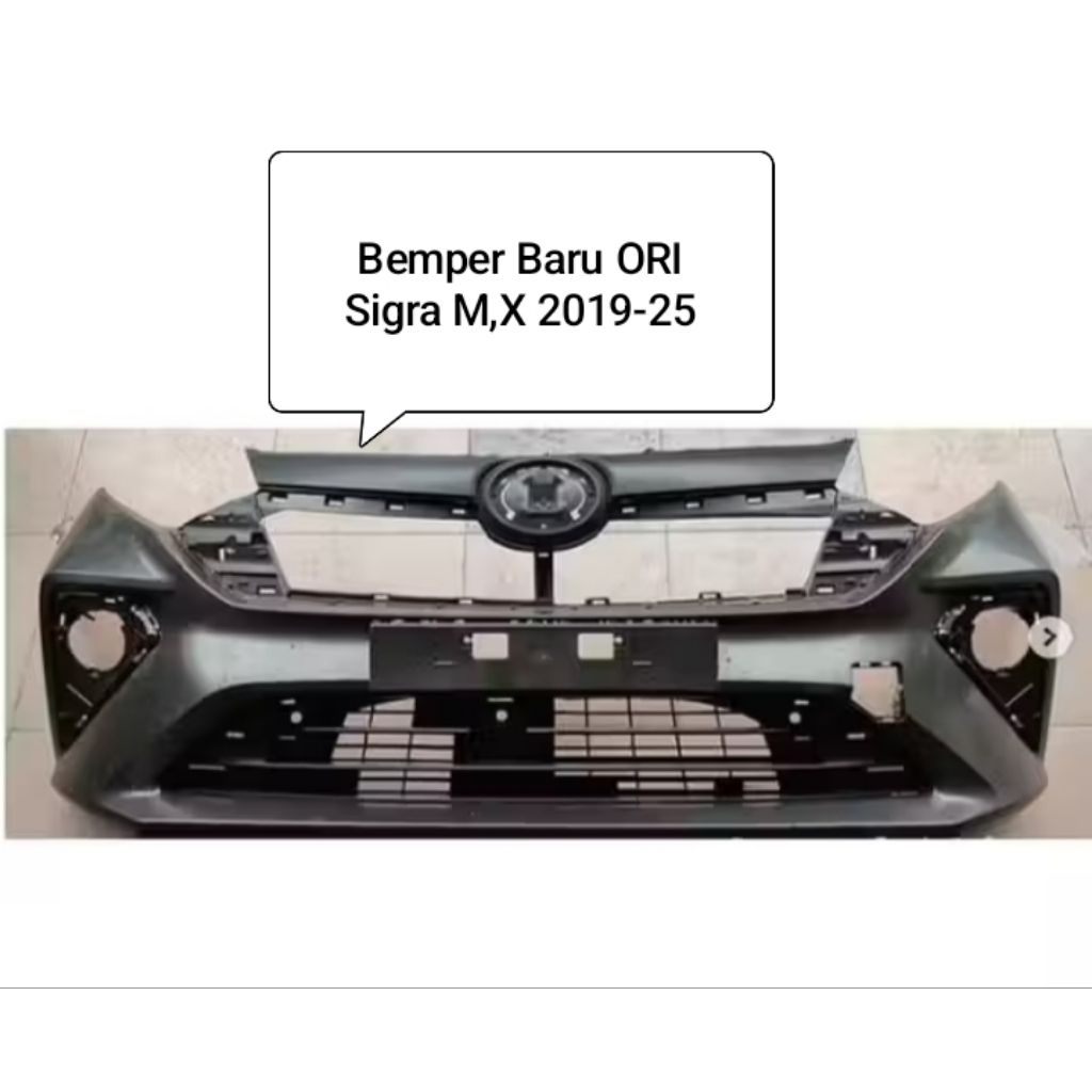 Bemper Baru Facelift ORI Sigra thn 2019-25, bumper depan