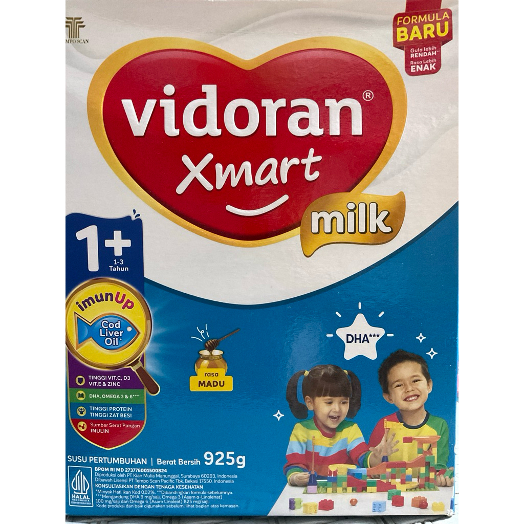 VIDORAN XMART 1+ Vanila 925 gr / madu 925 gr