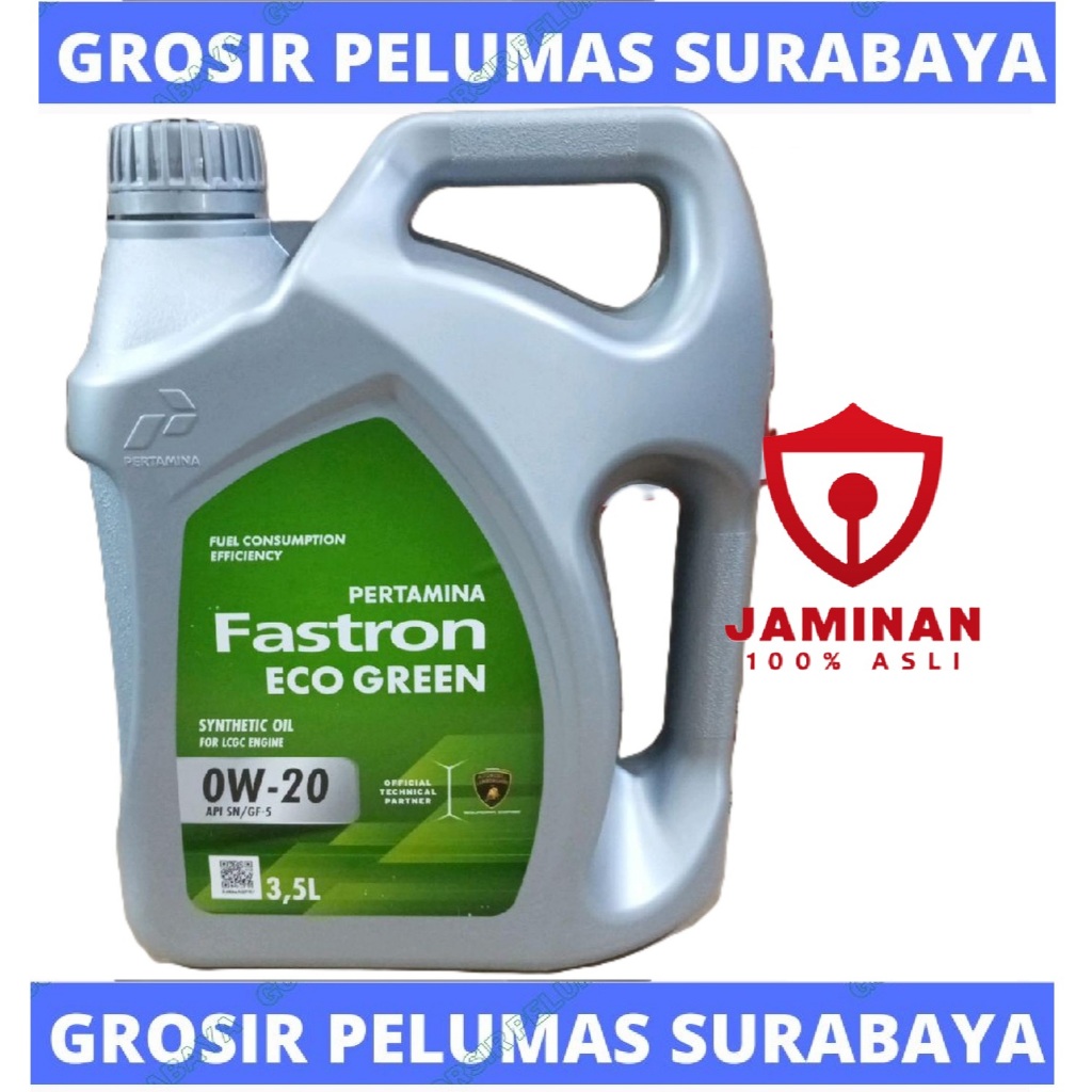 ORIGINAL Oli Pertamina Fastron Eco GREEN 0w 20 0w20 0w-20 0w/20 galon LCGC brio agya ayla datsun ign