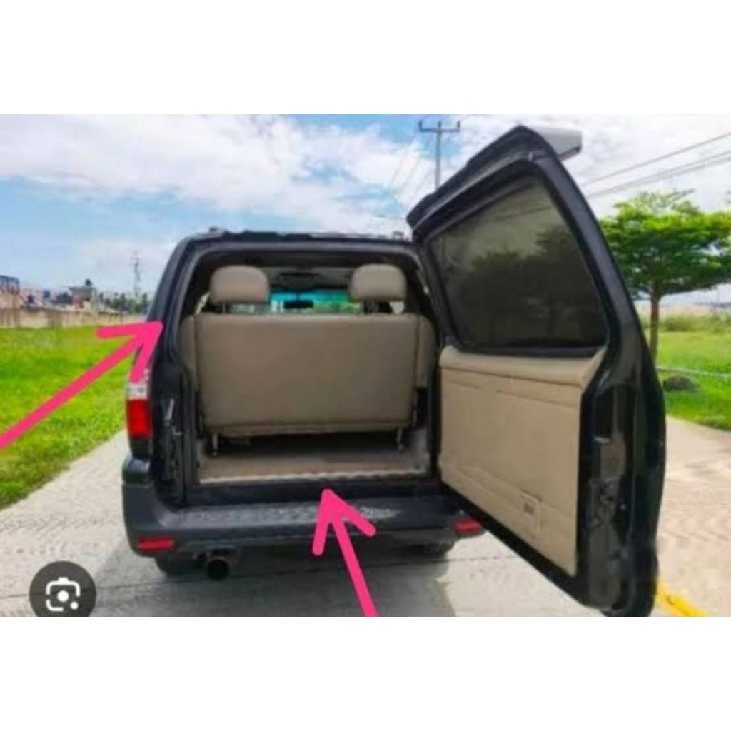 karet bagasi peredam suara pintu bagasi belakang mobil ISUZU PANTHER pemakaian 2000 keatas original