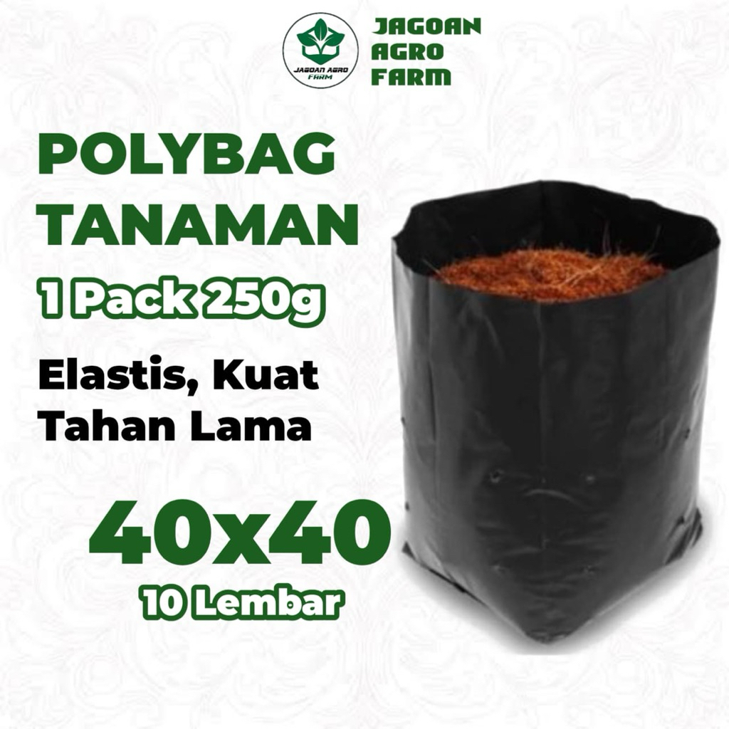 Polybag 40x40 1 Pack 10 Lembar Awet Kuat - Polybag Tanaman - Polibag Tanaman - Polibek
