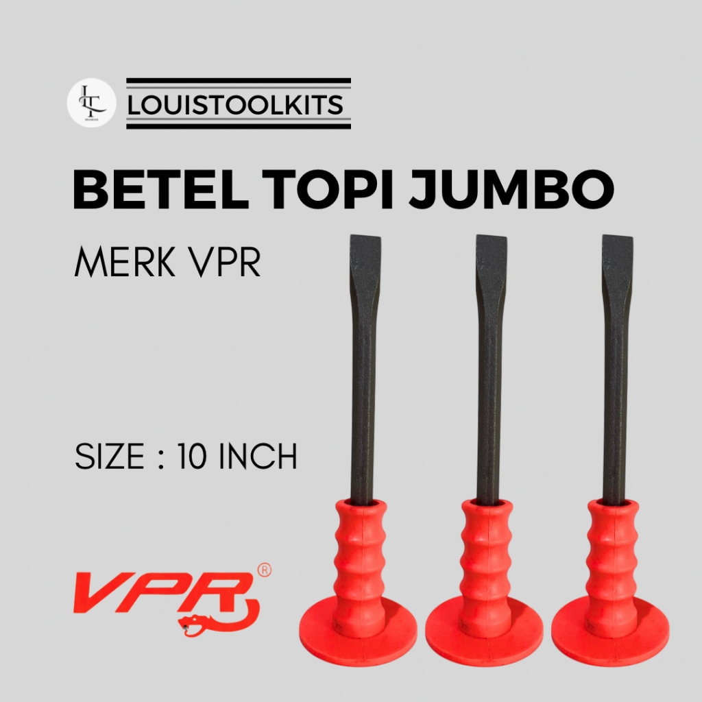 Pahat Beton / Betel Besi Topi JUMBO 10 Inch [ Per PCS ]