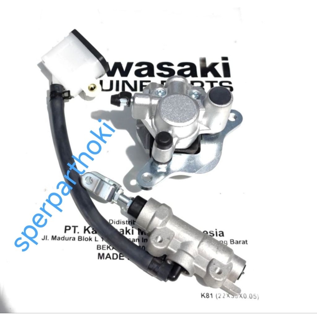 master rem set plus kaliper belakang kawasaki klx 150 L S G BF dtacker,klx 230
